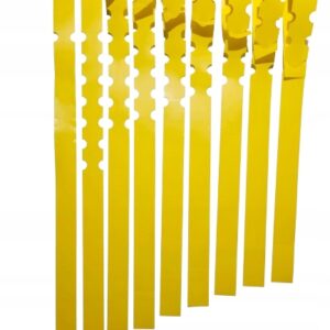 Etykiety Ogrodnicze Pętlowe Duże Żółte 400x20 mm - 100 Sztuk do Markerów