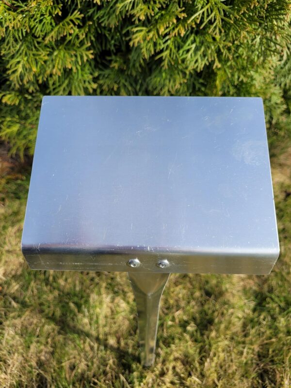 Tabliczka ogrodowa aluminiowa wtykana, 10 sztuk, 105x80x370 mm, odporna na warunki atmosferyczne - obrazek 2