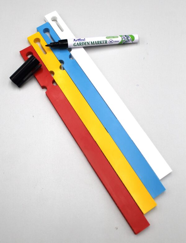 MARKER + Etykiety 4 KOLORY pętlowe do opisu roślin 250x17mm (17x250) 400szt - obrazek 2