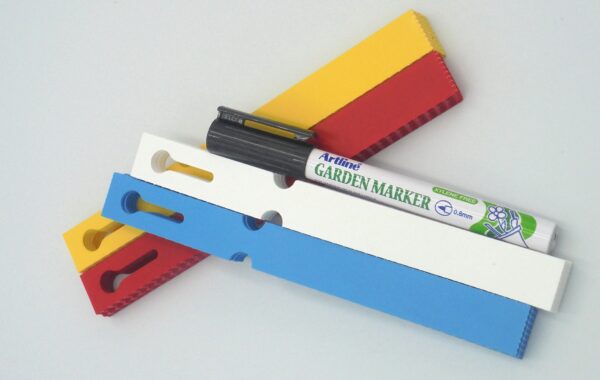 MARKER + Etykiety 4 KOLORY pętlowe do opisu roślin 160x17mm (17x160) 400szt - obrazek 2