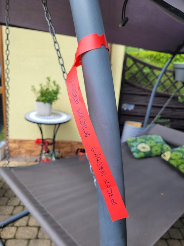 Duże Czerwone Etykiety Ogrodnicze Pętlowe 400x20mm - 100 Sztuk - obrazek 2