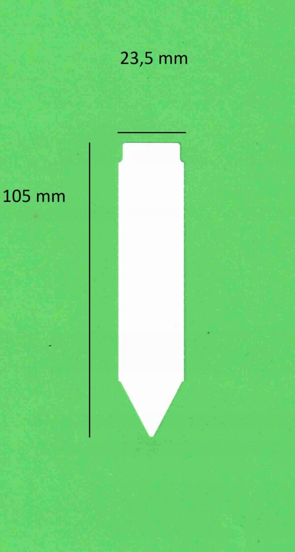 Etykiety Ogrodnicze Białe 105x23,5mm - Zestaw 100 Sztuk z Markerem - obrazek 8