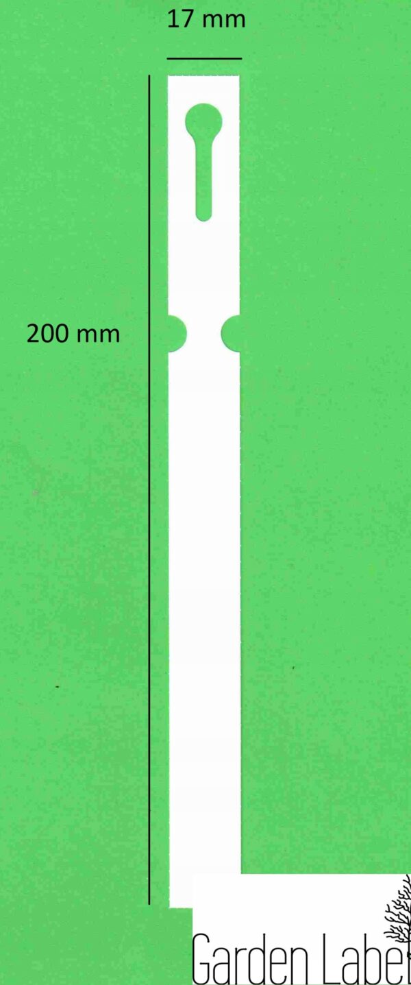 Etykiety ogrodnicze pętlowe do pisania w kolorze niebieskim 200mm x 17mm (100 sztuk) - obrazek 4