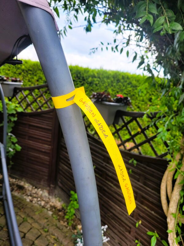Etykiety Ogrodnicze Pętlowe Duże Żółte 400x20 mm - 100 Sztuk do Markerów - obrazek 2