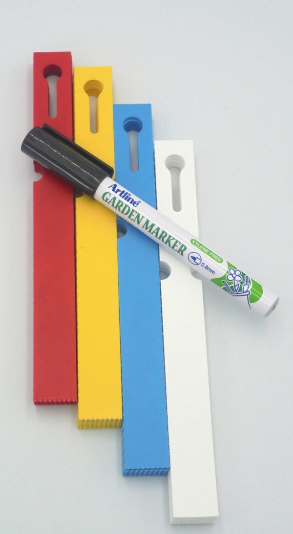 MARKER + Etykiety 4 KOLORY pętlowe do opisu roślin 160x17mm (17x160) 400szt - obrazek 12