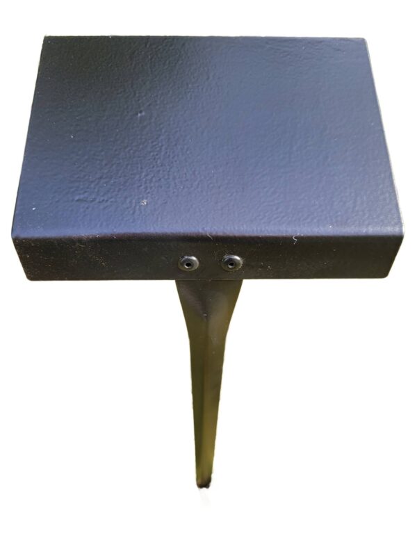 Tabliczka ogrodowa aluminiowa wtykana, czarna, 155x105 mm, zestaw 10 sztuk
