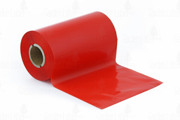 Taśma termotransferowa TTR WAX-RESIN 110 mm x 300 m - Czerwona, PREMIUM - obrazek 2