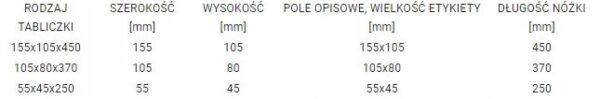 Tabliczka ogrodowa aluminiowa wtykana, 10 sztuk, 105x80x370 mm, odporna na warunki atmosferyczne - obrazek 5