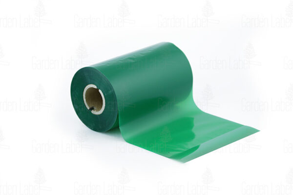 Taśma termotransferowa TTR WAX-RESIN 110 mm x 300 m - ZIELONA, PREMIUM - obrazek 2