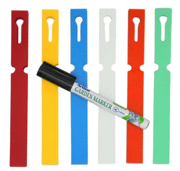 Etykiety Oznaczające Rośliny MARKER - 600 Sztuk w 6 Kolorach (160x17mm)