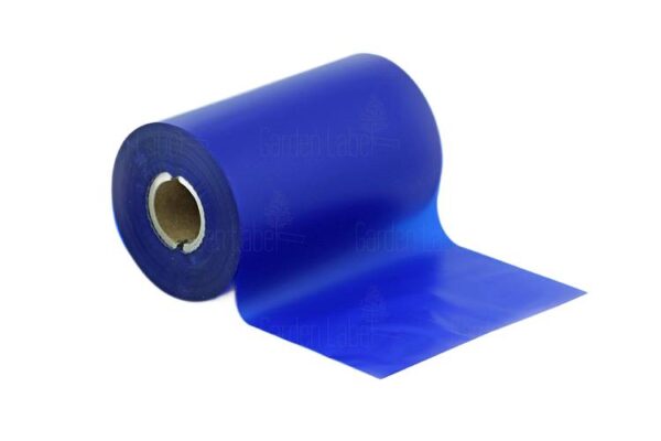 Taśma termotransferowa TTR WAX-RESIN, 110 mm x 300 m, Kolor Niebieski, Garden-Label.pl