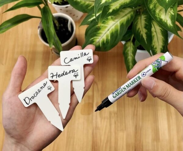 Marker ogrodniczy AR-780 – permanentny, wodoodporny, czarny mazak do etykietowania roślin - obrazek 3
