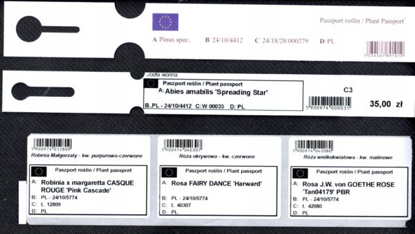 Etykiety ogrodnicze pętlowe Białe 250x25mm - 500 sztuk do identyfikacji roślin - obrazek 16