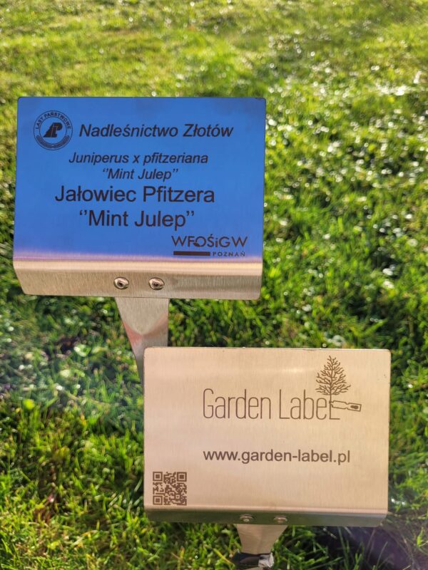 Wtykana Tabliczka Ogrodowa Nierdzewna, Duża, 10szt - 155x105x450 mm, Garden-Label.pl - obrazek 8