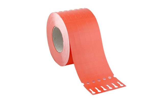 Etykiety sadownicze pętlowe czerwone 160x17 mm, 120 szt. - Garden-Label.pl