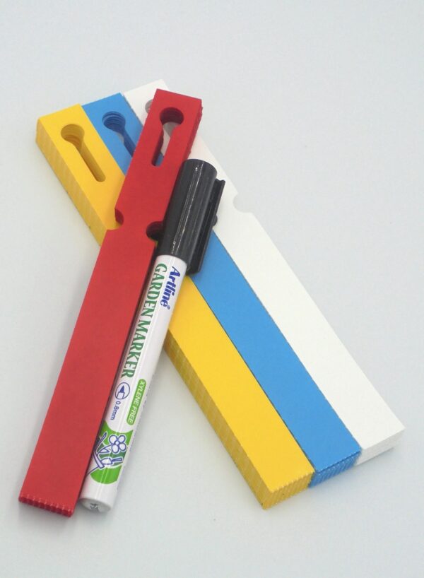 MARKER + Etykiety 4 KOLORY pętlowe do opisu roślin 160x17mm (17x160) 400szt - obrazek 13