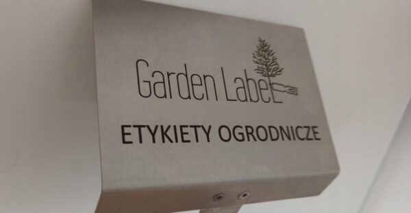 Elegancka tabliczka ogrodowa nierdzewna z grawerem, personalizowana 155x105 mm - obrazek 9