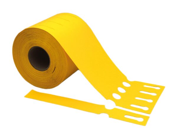 Etykiety ogrodnicze/sadownicze pętlowe ŻÓŁTE 200x25mm(25x200) 1000szt