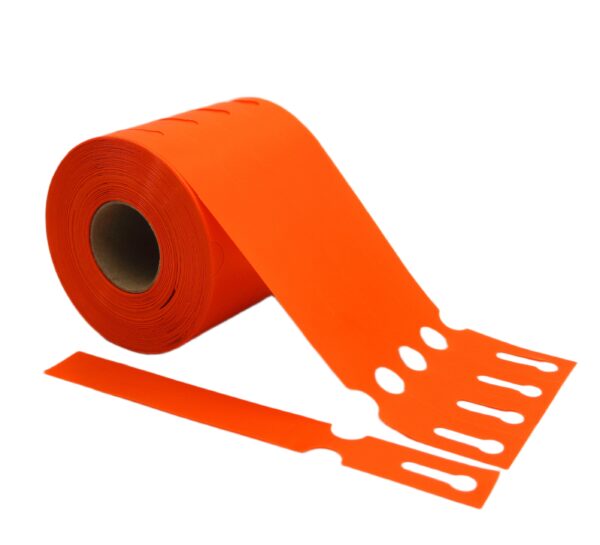 Etykiety ogrodnicze/sadownicze pętlowe POMARAŃCZOWE 200x25mm(25x200) 1000szt