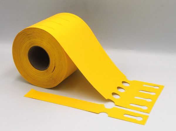 Etykiety ogrodnicze/sadownicze pętlowe ŻÓŁTE 200x25mm(25x200) 1000szt - obrazek 5