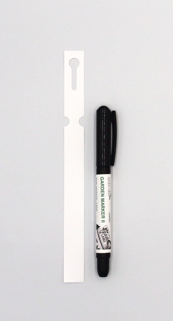 MARKER II +Etykiety pętlowe do opisu roślin 200x17mm (17x200)  BIAŁE 100szt - obrazek 6