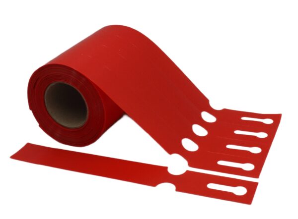 Etykiety ogrodnicze/sadownicze pętlowe CZERWONE 200x25mm(25x200) 500szt