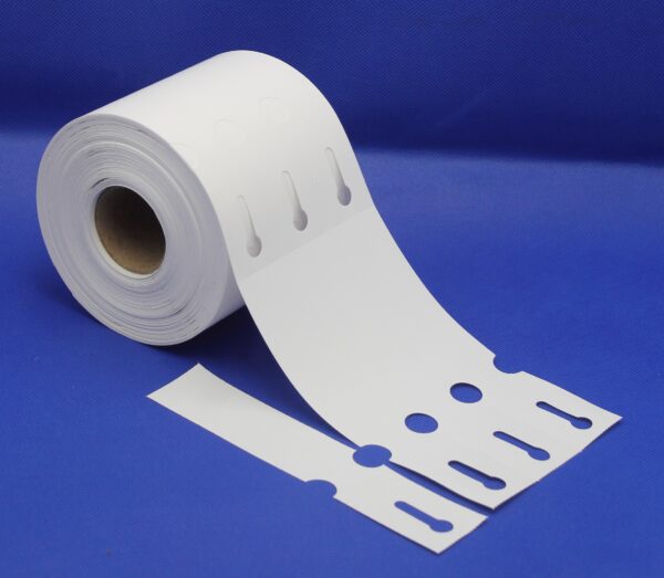 Etykiety ogrodnicze - sadownicze pętlowe BIAŁE 163x33mm (33x163) 1000 sztuk - obrazek 2