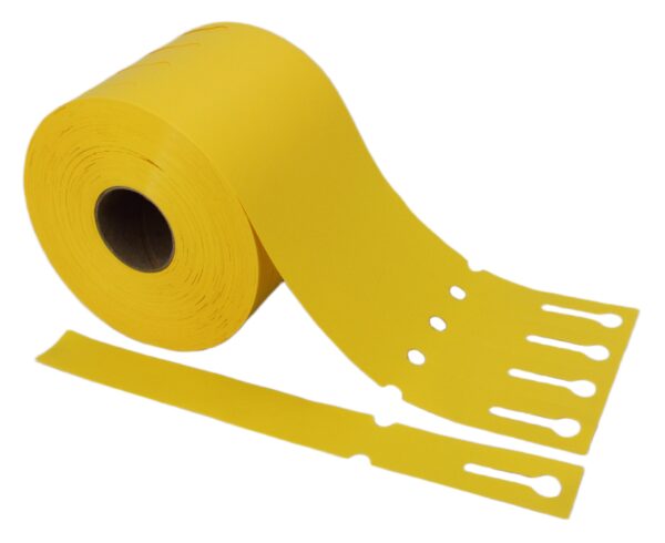 Etykiety Ogrodnicze Pętelkowe Żółte 250x25mm - Zestaw 1000 sztuk