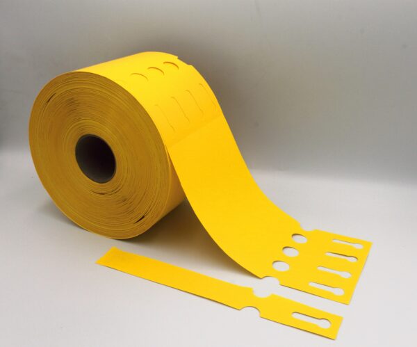 Etykiety ogrodnicze/sadownicze pętlowe ŻÓŁTE 200x25mm(25x200) 2000szt - obrazek 2