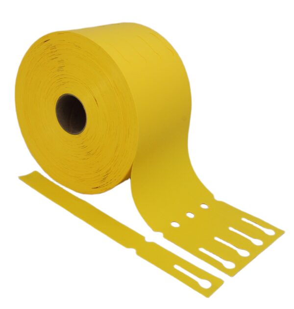 Etykiety do Oznaczania Roślin - Pętelkowe Żółte 250x25mm (Zestaw 2000 sztuk)