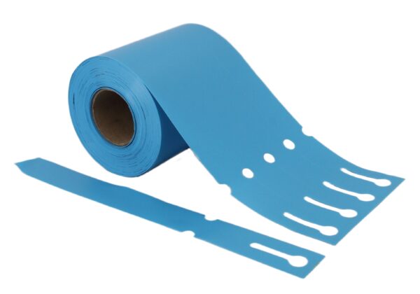 Niebieskie Etykiety Pętelkowe do Oznaczania Roślin 250mm x 25mm, 500 sztuk