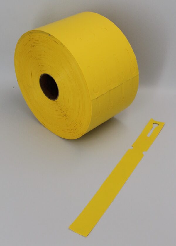 Etykiety do Oznaczania Roślin - Pętelkowe Żółte 250x25mm (Zestaw 2000 sztuk) - obrazek 3