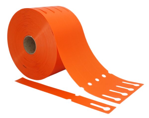 Etykiety Ogrodnicze Pętelkowe Wiązane w Kolorze Pomarańczowym 25 mm x 250 mm – 2000 Sztuk