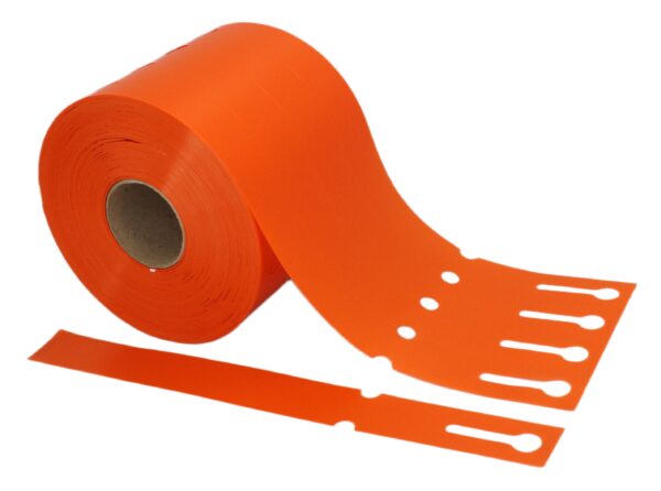 Etykiety Ogrodnicze Pętelkowe 25x250 mm - Pomarańczowe, 1000 sztuk