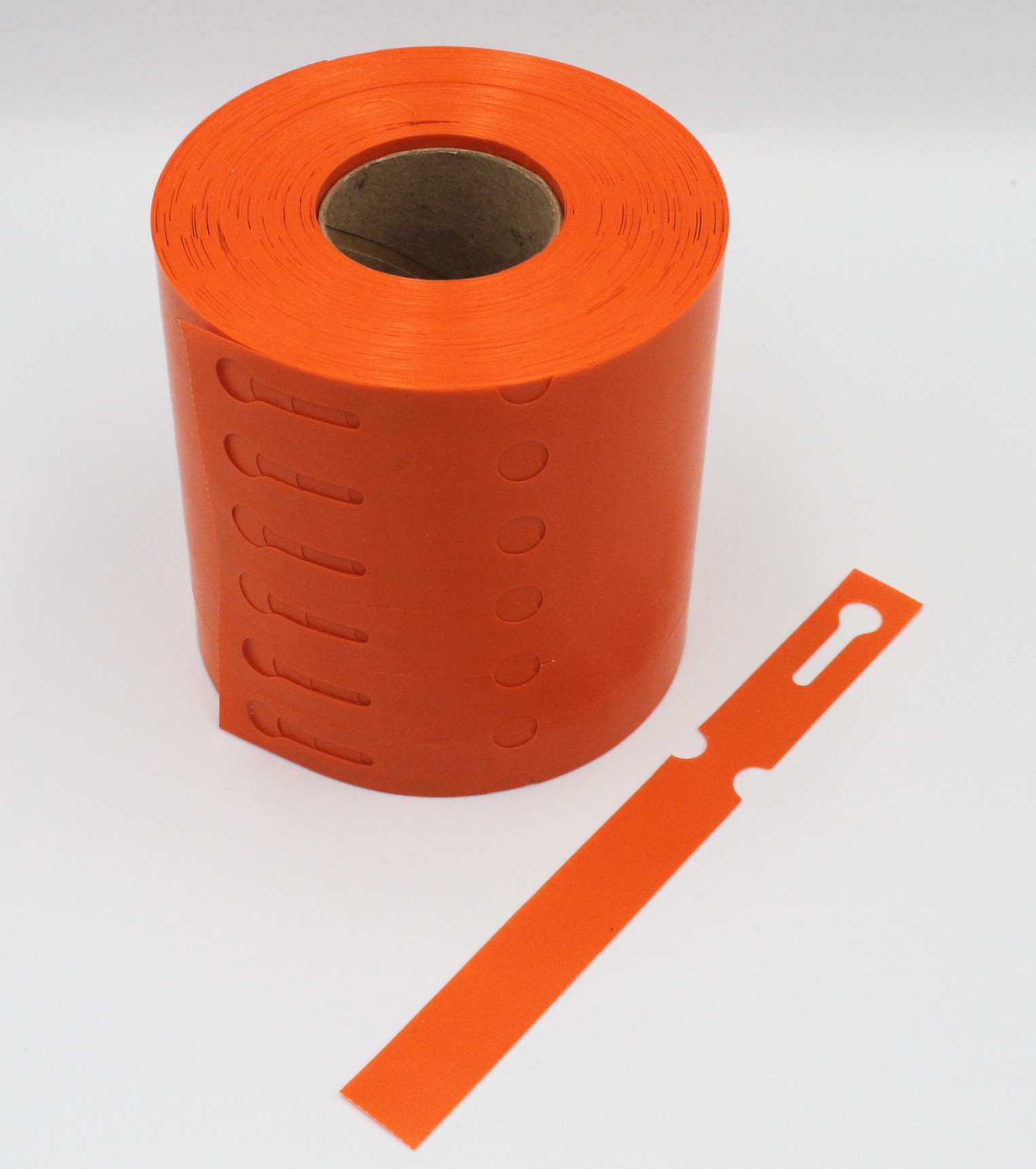 Etykiety ogrodnicze/sadownicze pętlowe POMARAŃCZOWE 250x17mm(17x250) 1000szt - obrazek 4