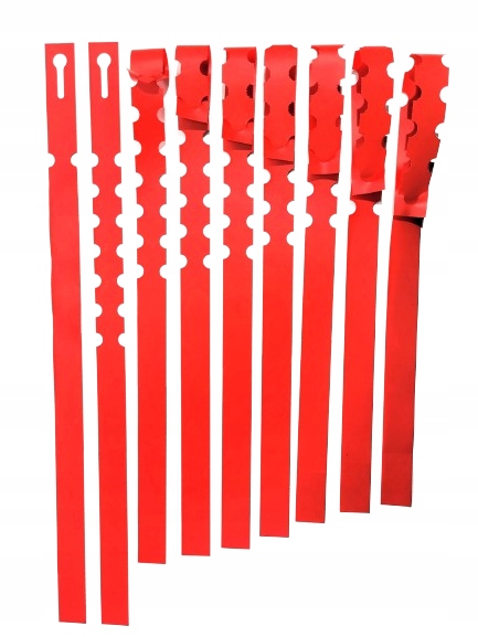 Etykiety pętlowe do opisu roślin CZERWONE 400x20mm(20x400)(60-155) 100szt