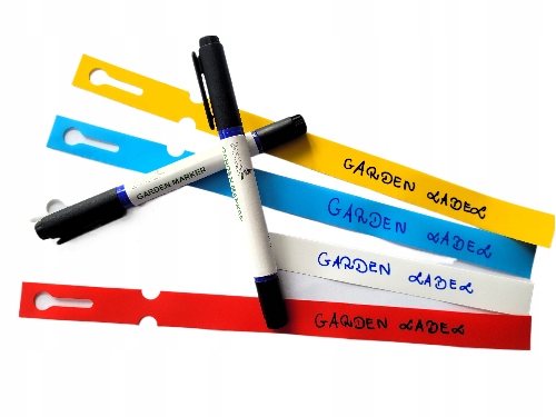 Marker ogrodniczy niebieski - permanentny, wodoodporny, dwustronny Garden-Label.pl - obrazek 3