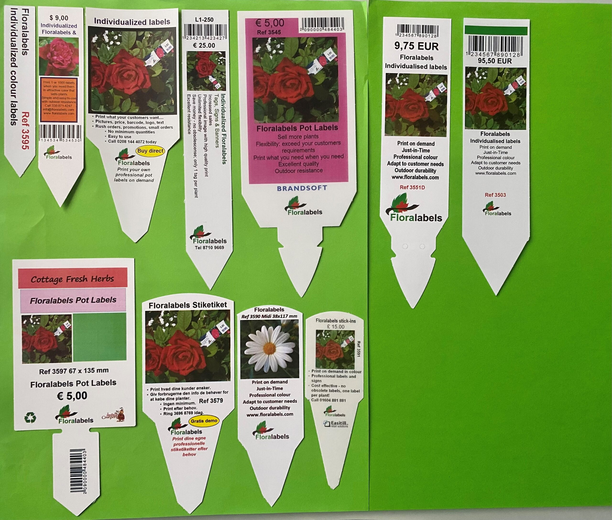 Etykiety prezentacyjne - Sign A5 148 x 210 mm (2) (D) A4 sheets (4060) FloraLabels - obrazek 3