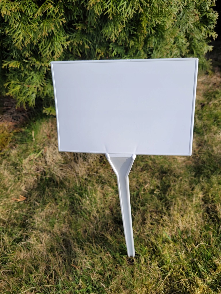 Tabliczka ogrodowa wtykana, 100x60x400 mm, Plastikowa zestaw 10 sztuk - obrazek 4