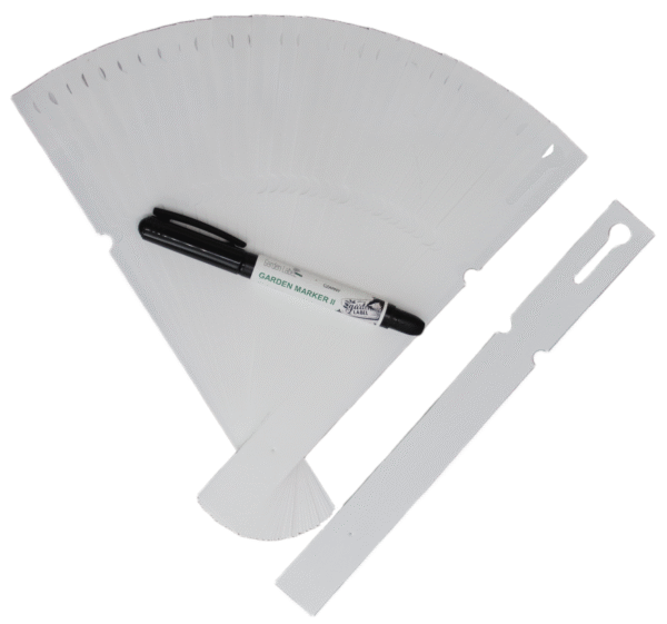 MARKER II + Etykiety BIAŁE pętlowe do opisu roślin 250x25mm(25x250) 100szt