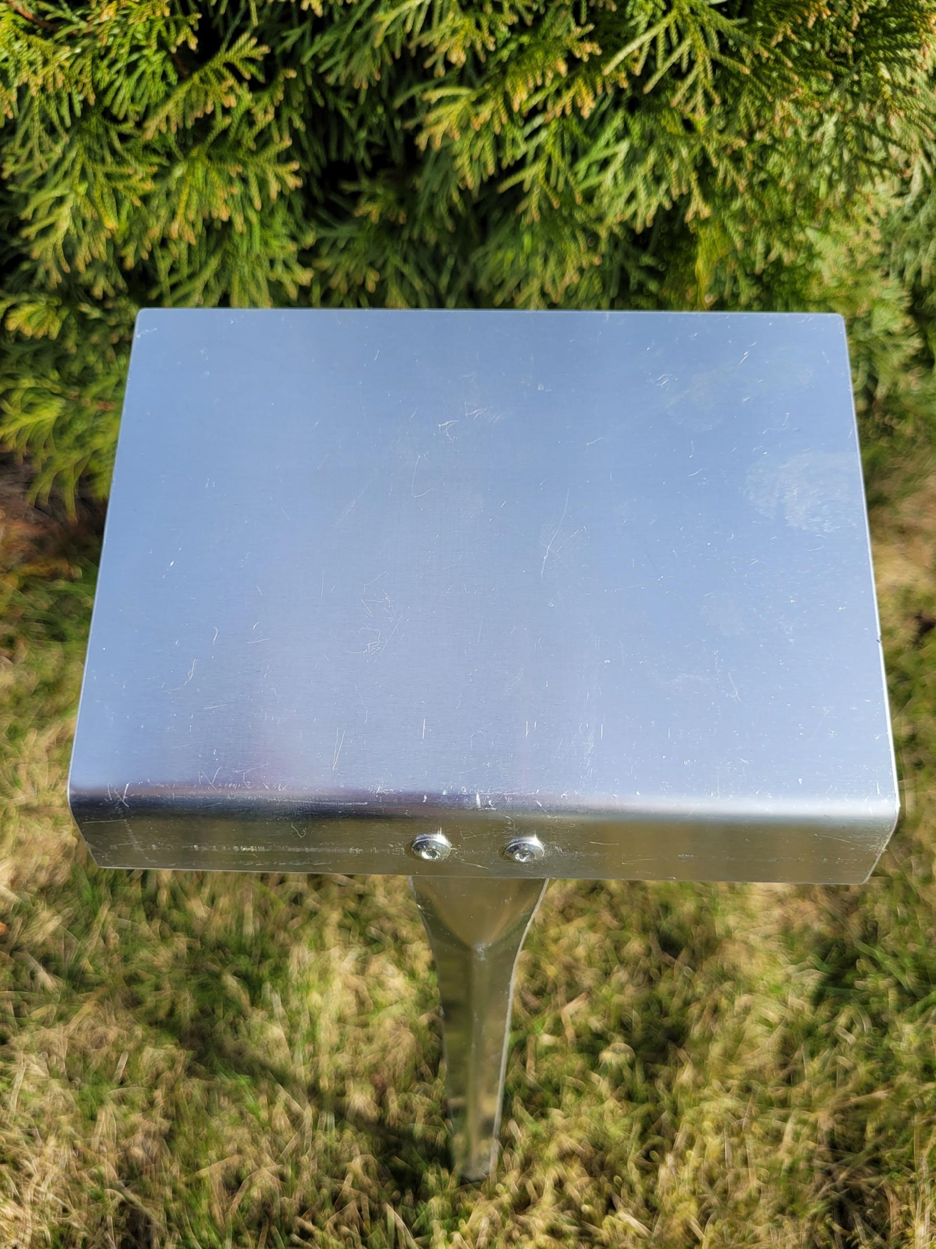 Elegancka Tabliczka Ogrodowa Aluminiowa, Zestaw 8 sztuk, 155x105 mm, Wysokość 450 mm