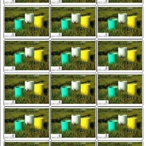 Etykiety Ogrodnicze Samoprzylepne 65x47,5 mm - 180 Arkuszy do Drukarek Laserowych